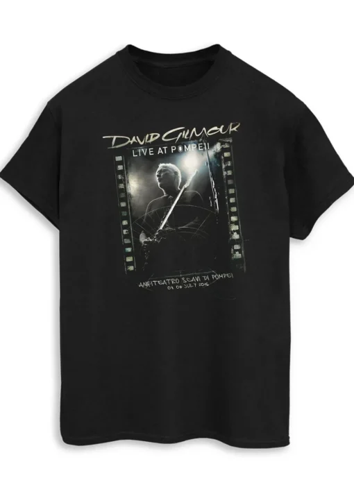 David Gilmour Anfiteatro Scavi Di Pompei Black T-Shirt