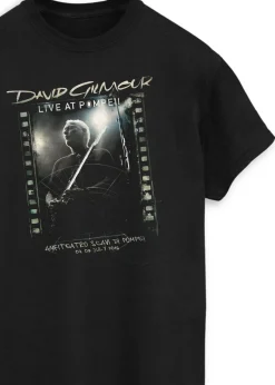 David Gilmour Anfiteatro Scavi Di Pompei Black T-Shirt