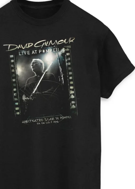 David Gilmour Anfiteatro Scavi Di Pompei Black T-Shirt