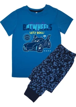 DC Comics Batwheels Let's Roll Kids Royal Blue Camo Pyjamas (3-8 Years)