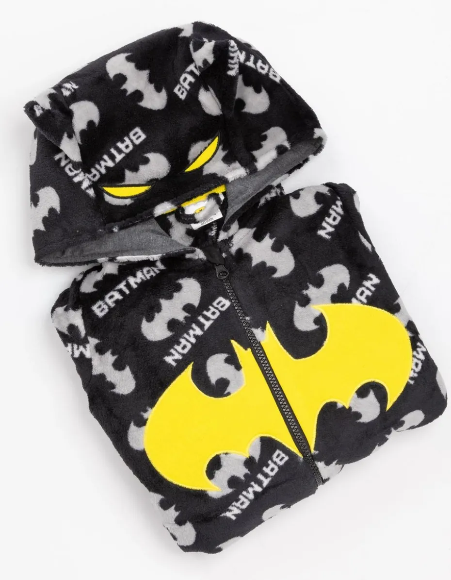 DC Comics Grey Batman Boys All In One Pyjamas (4-14 Years )