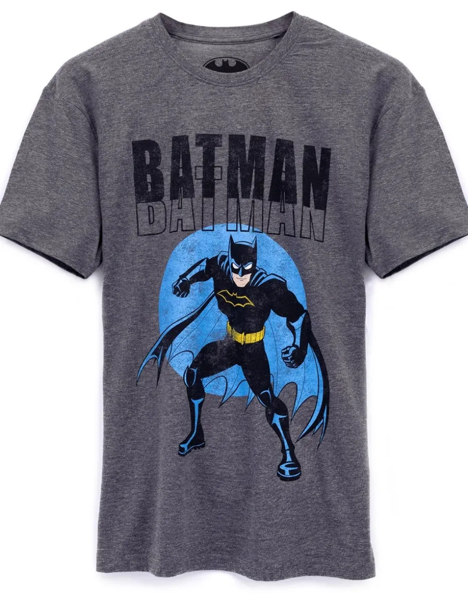 DC Comics Mens Grey Batman T-Shirt