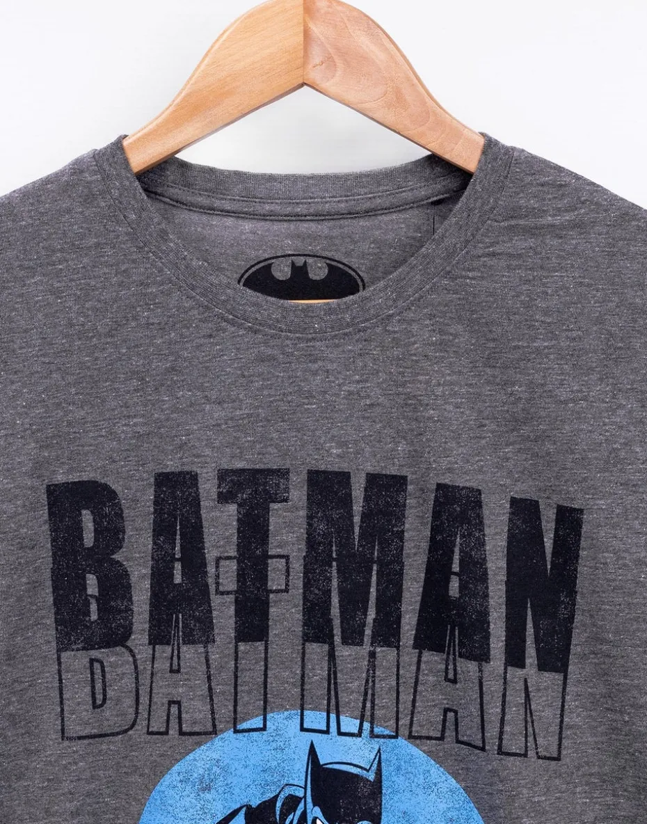 DC Comics Mens Grey Batman T-Shirt
