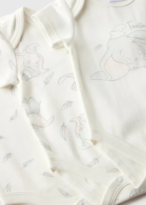 Disney 3 Pack Dumbo Bodysuits (Newborn-12mths)