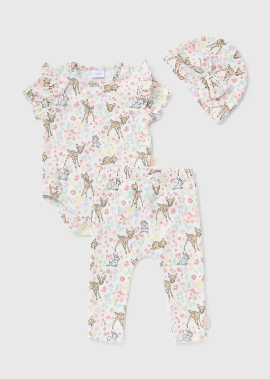 Disney Baby Cream Bambi Bodysuit & Legging Set (Newborn-18mths)