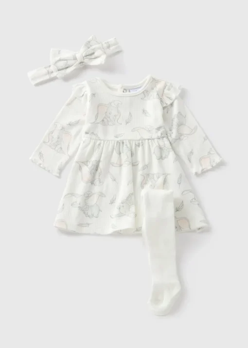 Disney Baby Cream Dumbo Dress Set (Newborn-12mths)