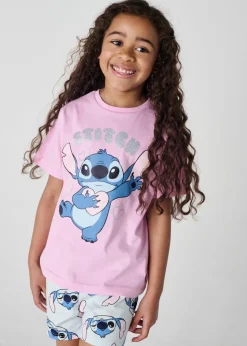 Disney Blue Stitch Short Pyjama Set (7-12 Years)