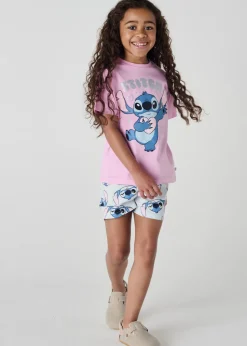Disney Blue Stitch Short Pyjama Set (7-12 Years)