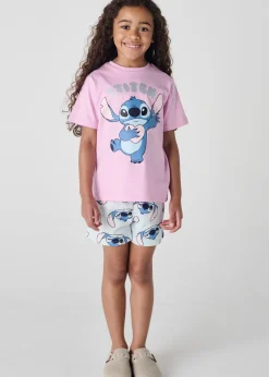 Disney Blue Stitch Short Pyjama Set (7-12 Years)