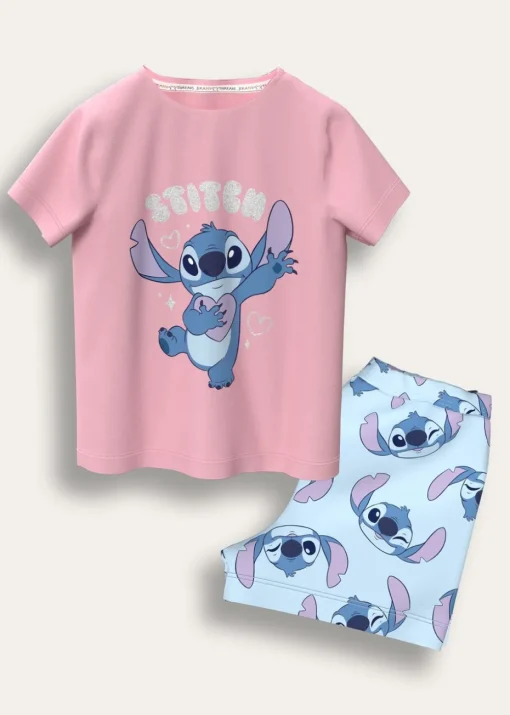 Disney Blue Stitch Short Pyjama Set (7-12 Years)