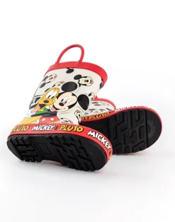Disney Boys Multicoloured Mickey & Pluto Wellington Boots with Handles (4 - 10 Younger)
