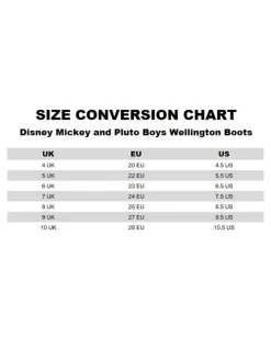 Disney Boys Multicoloured Mickey & Pluto Wellington Boots with Handles (4 - 10 Younger)