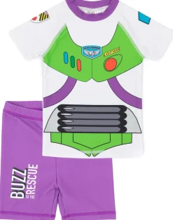 Disney Buzz Lightyear Boys Dress-Up Style 2 Piece Swim Set (12 Months-7 Years)