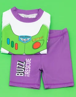 Disney Buzz Lightyear Boys Dress-Up Style 2 Piece Swim Set (12 Months-7 Years)