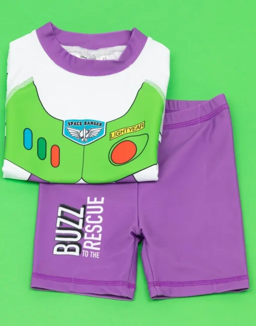 Disney Buzz Lightyear Boys Dress-Up Style 2 Piece Swim Set (12 Months-7 Years)