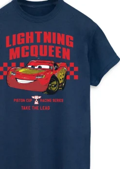 Disney Cars Lightning McQueen Take The Lead Navy T-Shirt