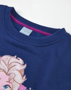 Disney Frozen Front Print Blue Dress (2-8 Years)