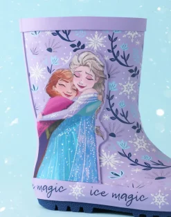 Disney Frozen Girls Purple Elsa & Anna Wellies (6 - 12 Younger)