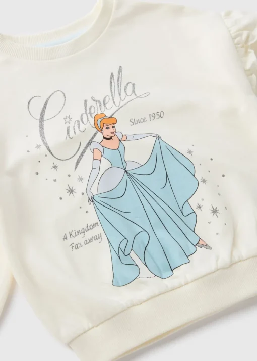 Disney Girls Cream Cinderella Sweatshirt (1-7yrs)