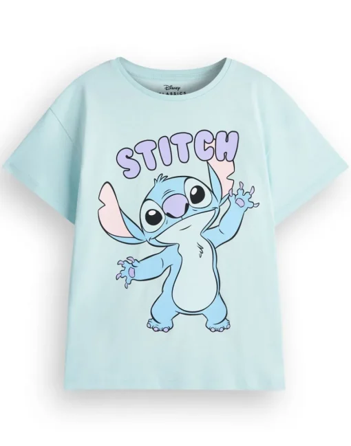 Disney Girls Multicoloured Stitch & Angel 2 Pack T-Shirts (5 - 14 Years)