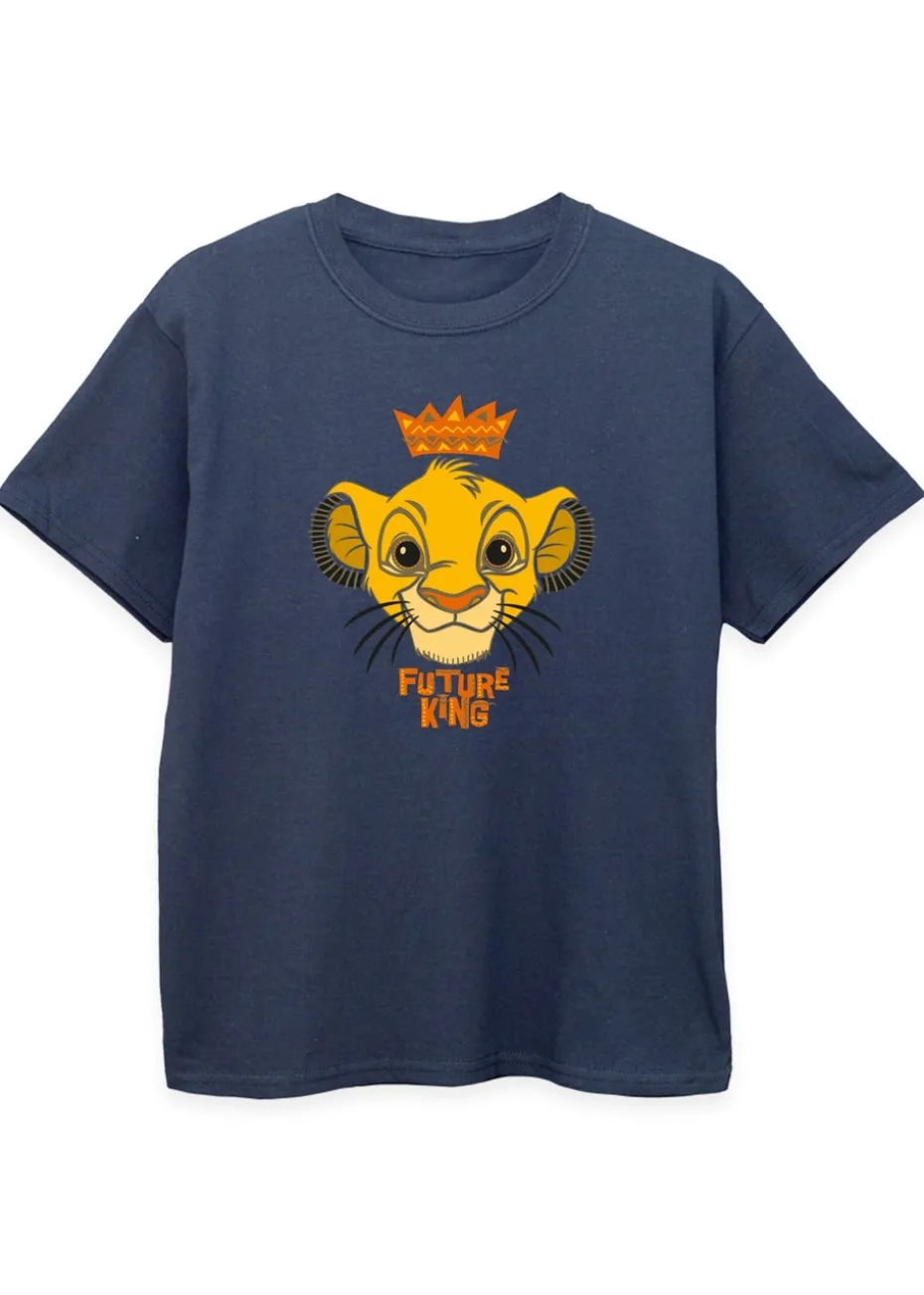 Disney Kids Navy Lion King Future King Printed T-Shirt (3-13 yrs)