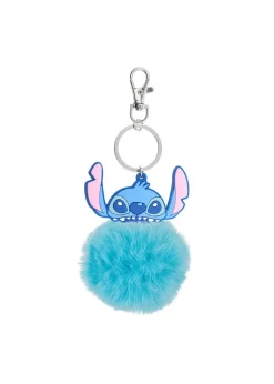 Disney Lilo & Stitch Blue Pom Pom Keychain