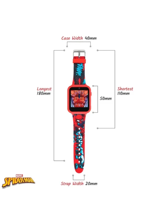 Disney Marvel Spiderman Red Silicon Strap Watch