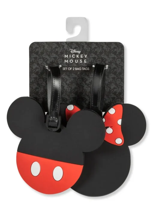 Disney Mickey & Minnie Mouse 2 Piece Luggage Tags