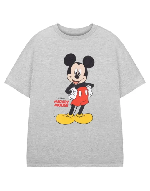 Disney Mickey Mouse Boys Grey T-Shirt (3-8 Years)