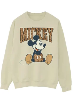Disney Mickey Mouse Leopard Sand Sweatshirt