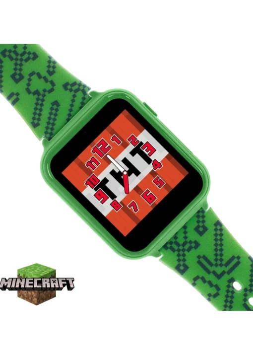 Disney Minecraft Green Silicon Strap Watch