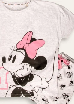 Disney Minnie Mouse Grey Short Pyjama Set