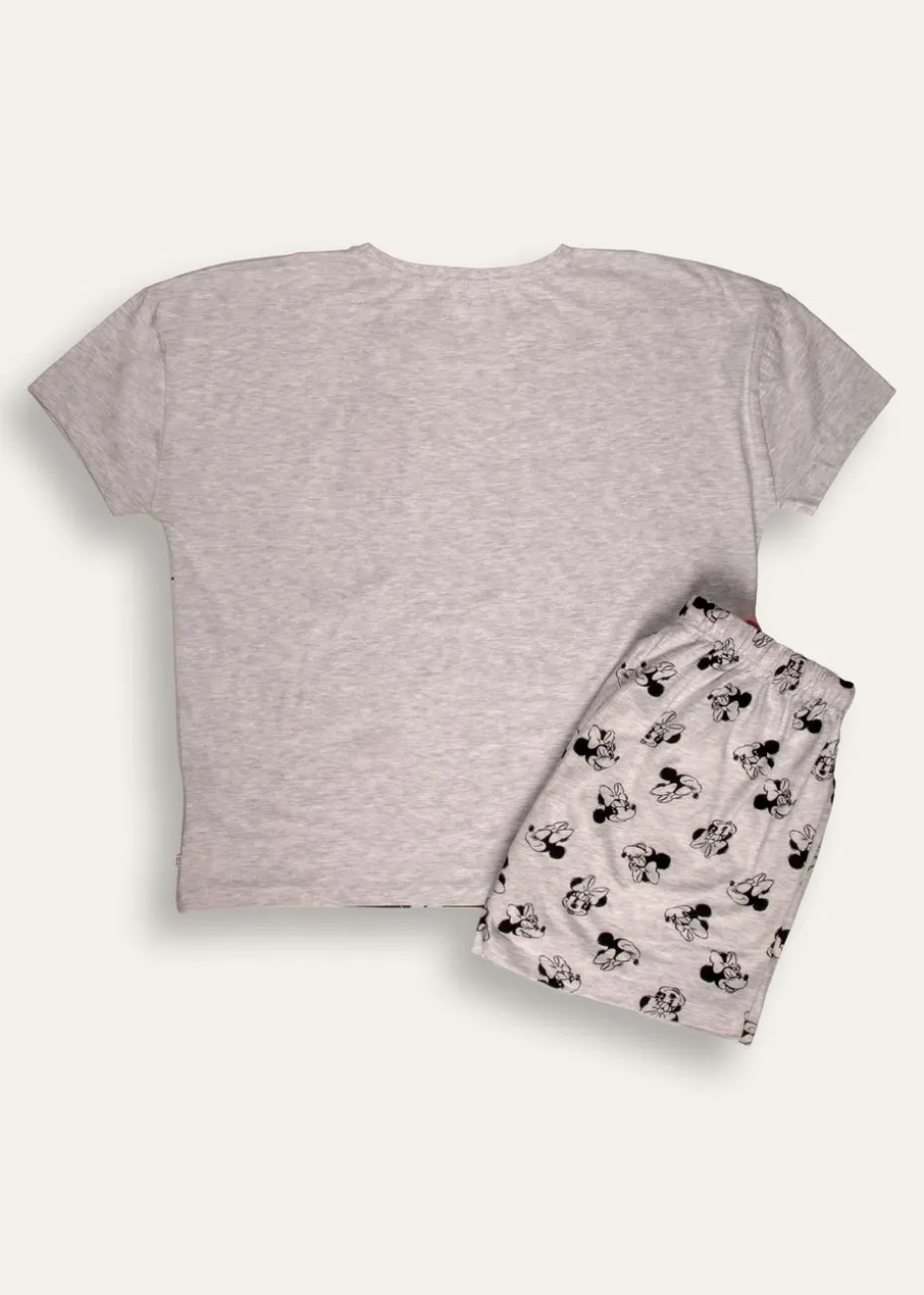 Disney Minnie Mouse Grey Short Pyjama Set