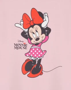 Disney Minnie Mouse Pose Girls Pink T-Shirt (18 Months - 8 Years)