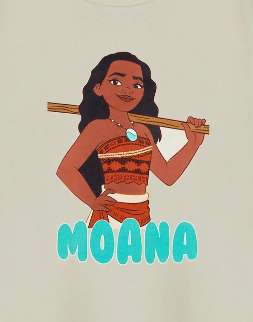 Disney Moana Beige T-Shirt (3-8 Years)