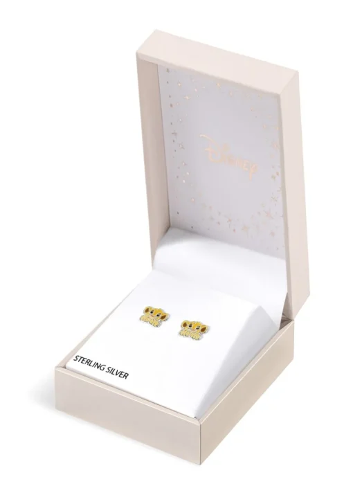 Disney Orange The Lion King Simba Enamel Earrings