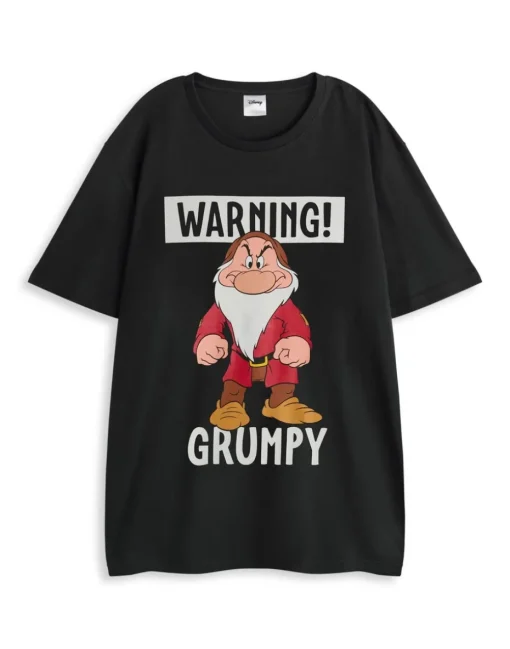 Disney Snow White & Seven Dwarfs Adults Black Pyjama Set
