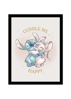 Disney Stitch Cuddle Me Framed Poster (45cm x 35cm)