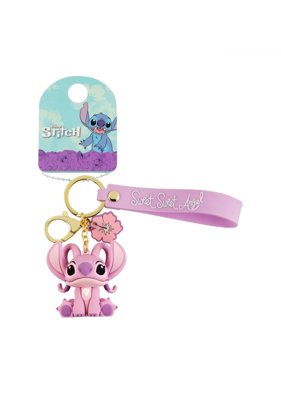 Disney Stitch Pink Angel 3D Vinyl Keychain