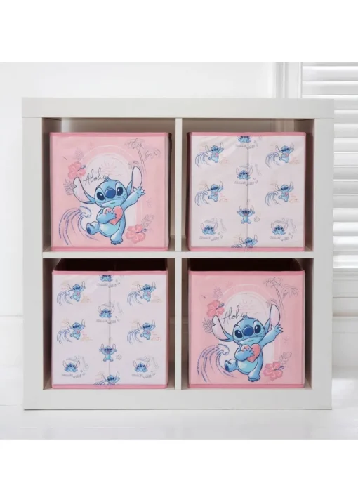 Disney Stitch Pink Storage Cubes