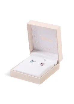 Disney Stitch Sterling Silver Enamel Stamp Stud Earrings