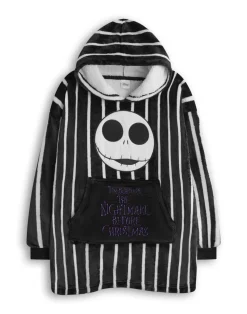 Disney The Nightmare Before Christmas Kids Black Blanket Hoodie