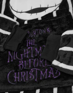Disney The Nightmare Before Christmas Kids Black Blanket Hoodie