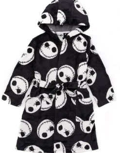 Disney The Nightmare Before Christmas Kids Black Bathrobe (2-14 Years)