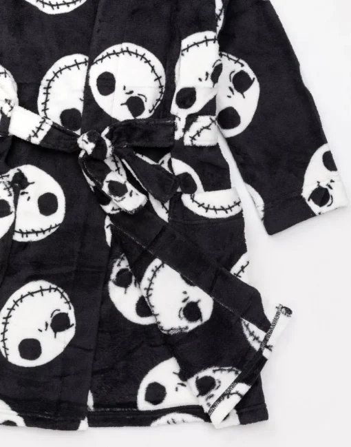 Disney The Nightmare Before Christmas Kids Black Bathrobe (2-14 Years)