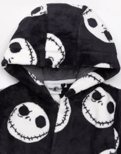 Disney The Nightmare Before Christmas Kids Black Bathrobe (2-14 Years)