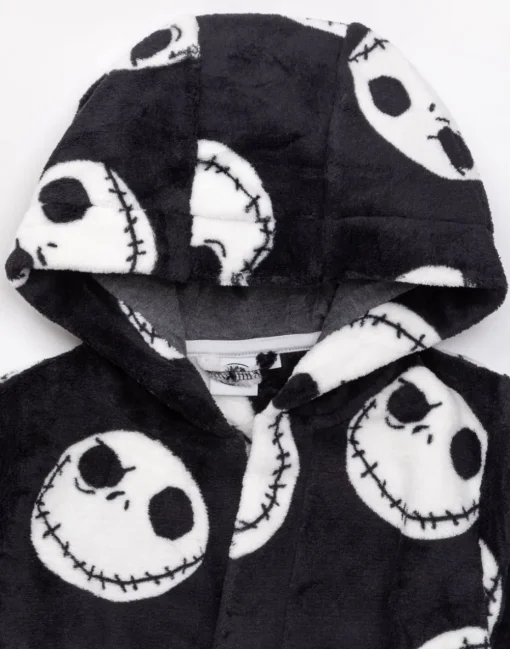 Disney The Nightmare Before Christmas Kids Black Bathrobe (2-14 Years)