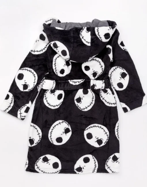 Disney The Nightmare Before Christmas Kids Black Bathrobe (2-14 Years)