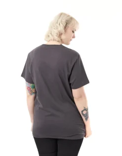 Disney The Nightmare Before Christmas Jack & Sally Charcoal Short Sleeved T-Shirt