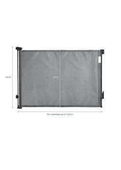 Dreambaby Grey Retractable Mesh Roller Gate